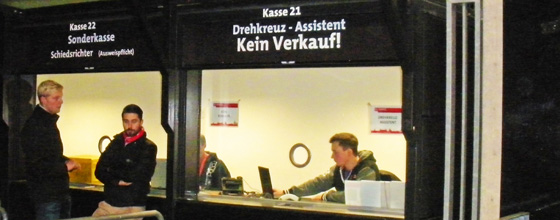 Kasse Drehkreuz-Assistent Südkurve 1.FC Köln